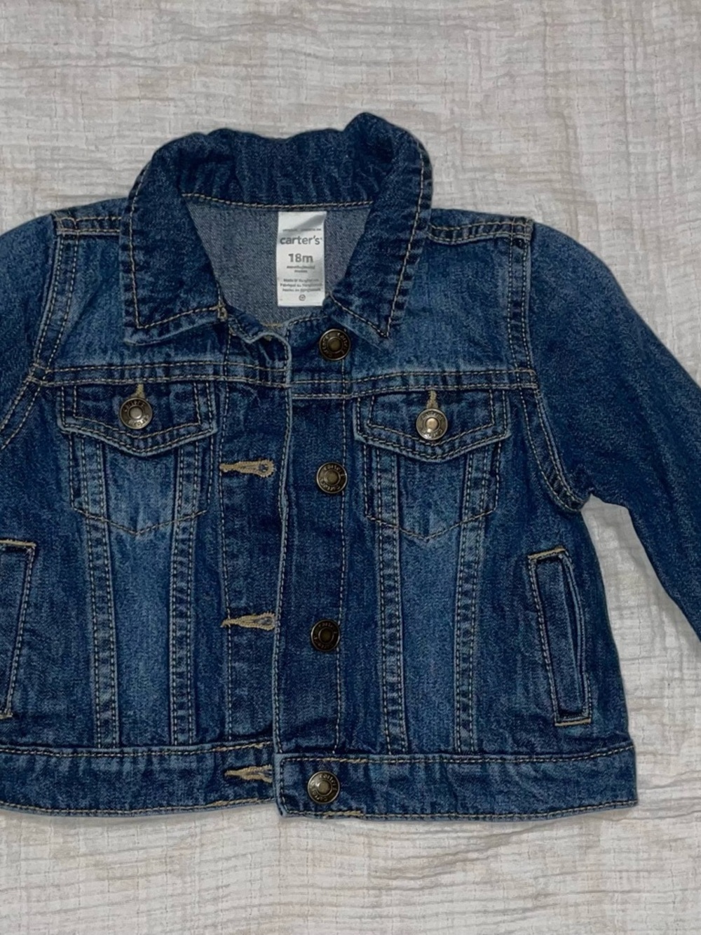 Carter's Toddlers Dark Blue Denim Jacket